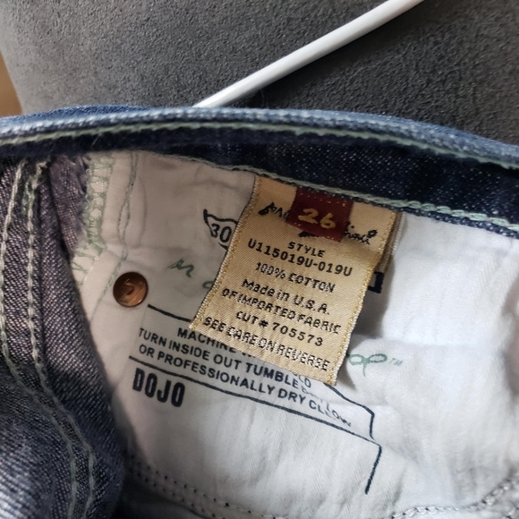 7 For All Mankind 7FAM Dojo Jeans Women's 26 Medium Dark Wash Denim Western Boho - Picture 4 of 12